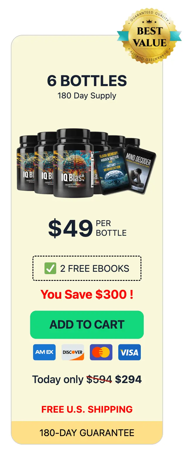 IQ Blast Pro 6 bottles